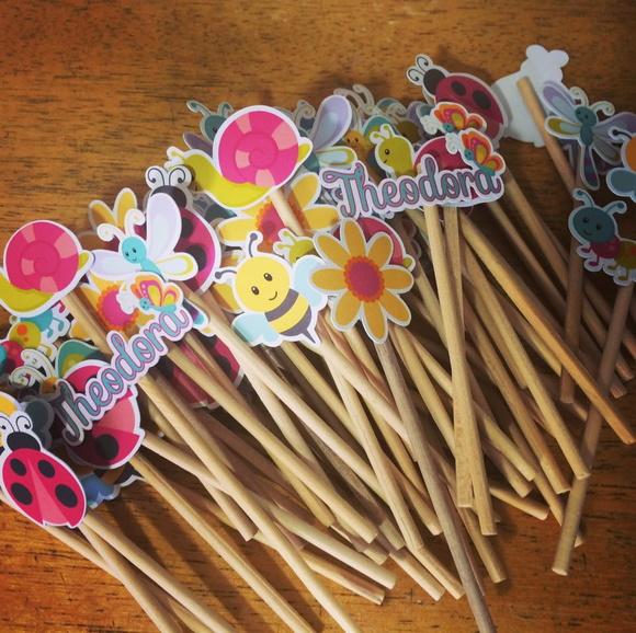 Toppers Bichinhos de Jardim