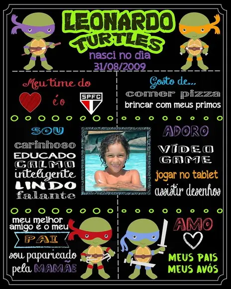 Arte Digital Chalkboard Personalizado