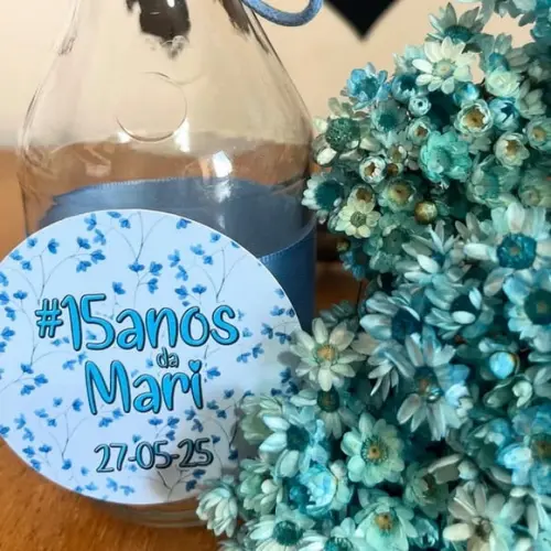 Centro de Mesa Floral Azul
