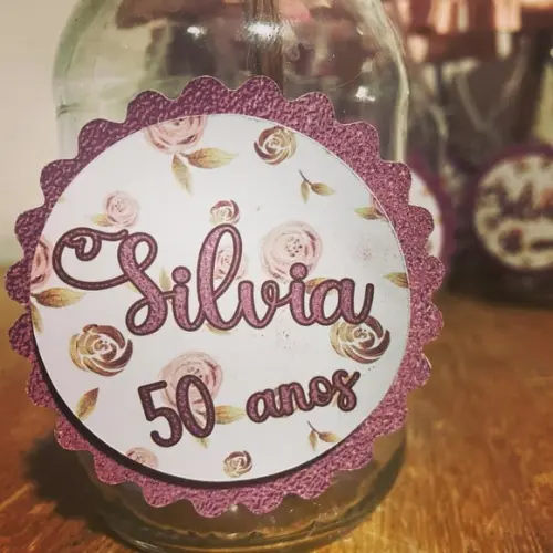 Centro de Mesa Floral Fundo Estampado
