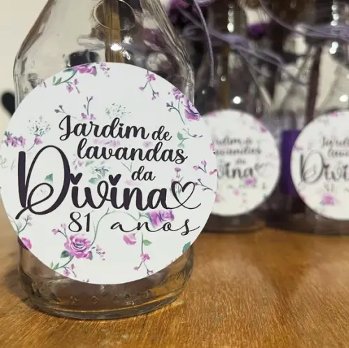 Centro de Mesa Florzinha Lilás