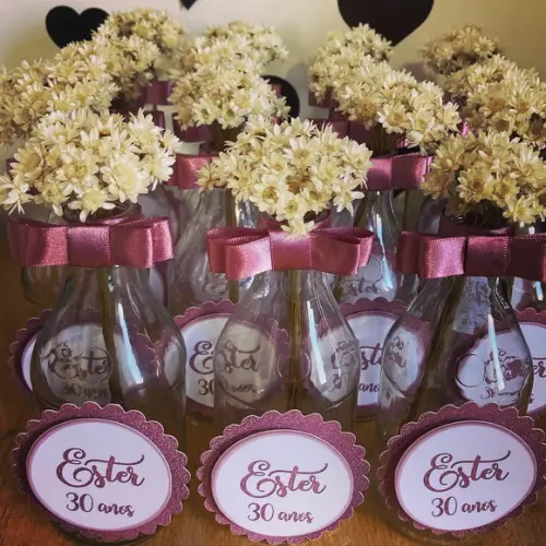 Centro de mesa Rose Gold