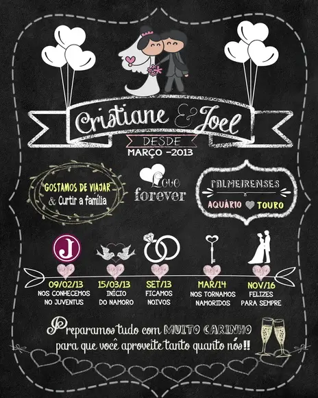 Chalkboard Casal