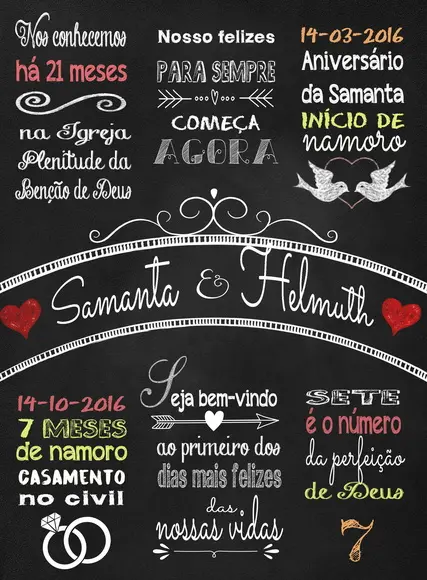 Chalkboard Casal