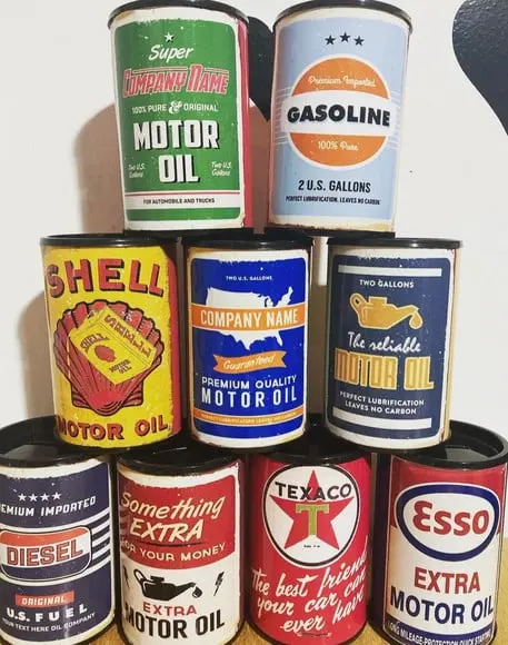 Cofrinho Óleo Automotivo Retrô