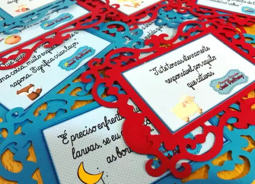 Quadrinho Provençal de Papel Pequeno Príncipe
