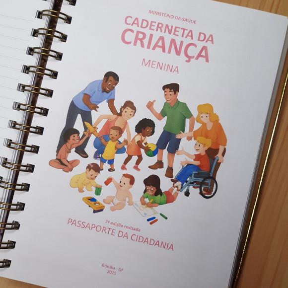 Caderneta de Vacinação Personalizada Floral