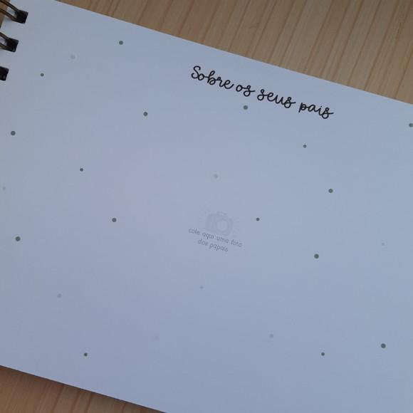 Livro do Bebê Safari Luxo Personalizado A5 Horizontal (Qualquer