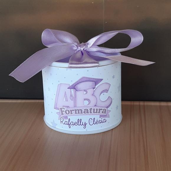 Tubolata Abc Lilás 6x5cm Lembrancinha | 10 Unidades