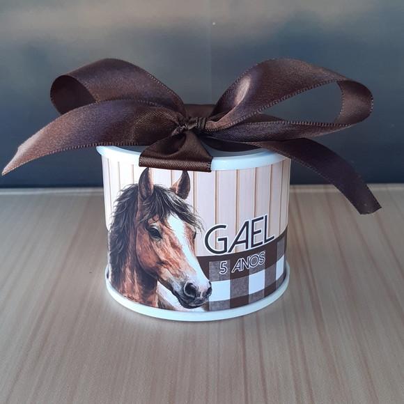 Tubolata Cavalo Xadrez 6x5cm Lembrancinha | 10 Unidades