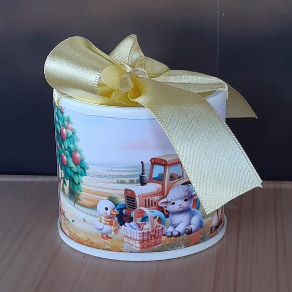 Tubolata Fazendinha Amarelai 6x5cm Lembrancinha |10 Unidades