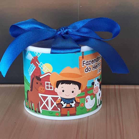 Tubolata Fazendinha 6x5cm Lembrancinha | 10 Unidades