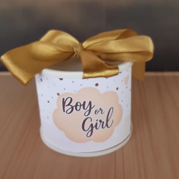 Tubolata Personalizada 6x5 Lembrancinha Chá Revelação 10 Uni