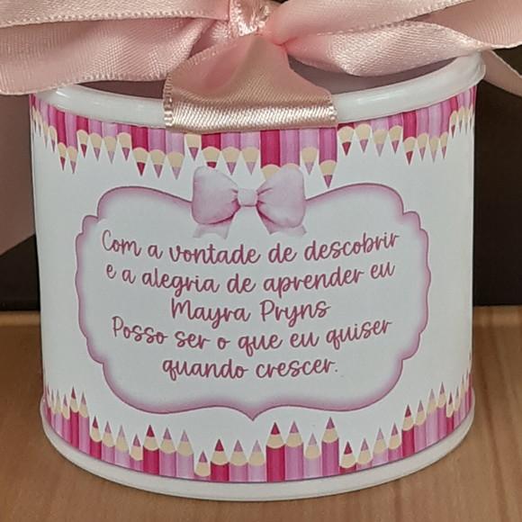 Tubolata Personalizada Abc Pink 6x5 Lembrancinha |10uni 2026