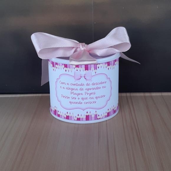 Tubolata Personalizada Abc Pink 6x5 Lembrancinha |10uni 2026