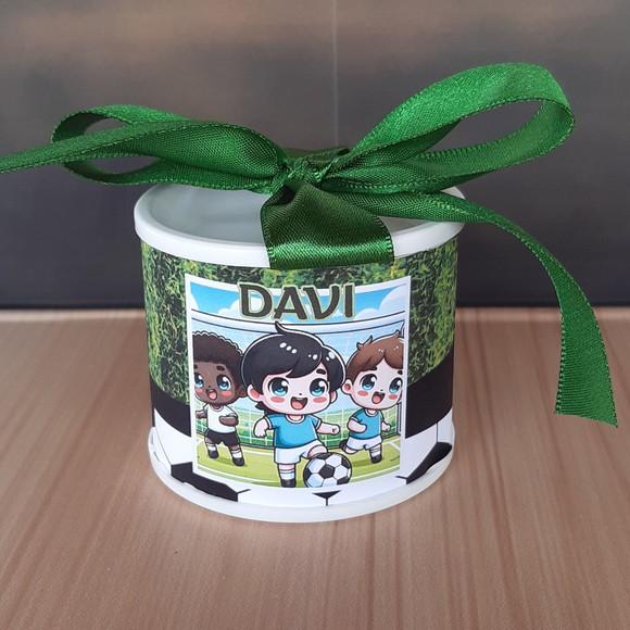 Tubolata Personalizada Futebol 6x5cm Lembrancinha 10 Unid