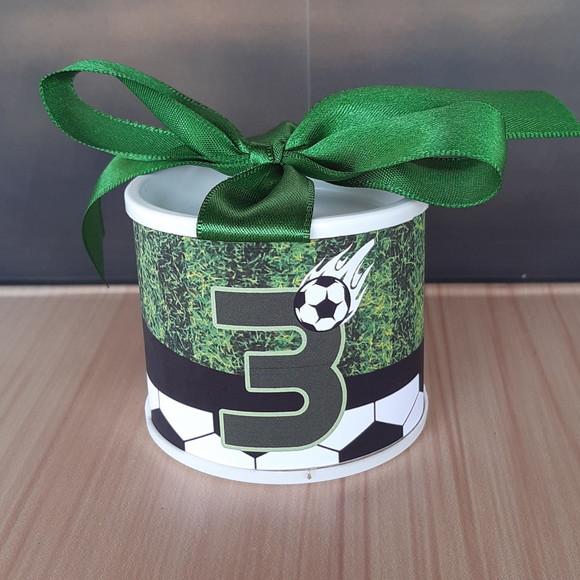 Tubolata Personalizada Futebol 6x5cm Lembrancinha 10 Unid