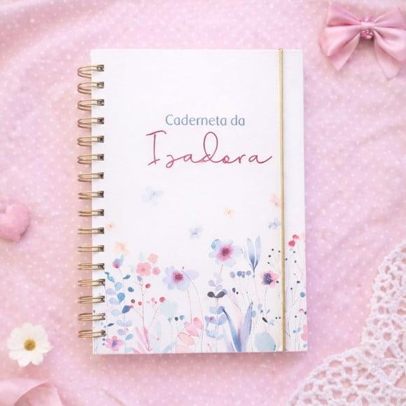 Caderneta de Vacinação Personalizada Floral