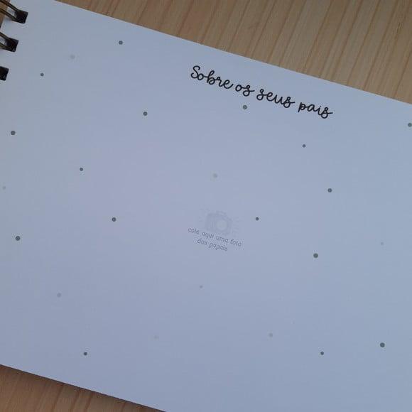 Livro do Bebê Safari Luxo Personalizado A5 Horizontal (Qualquer
