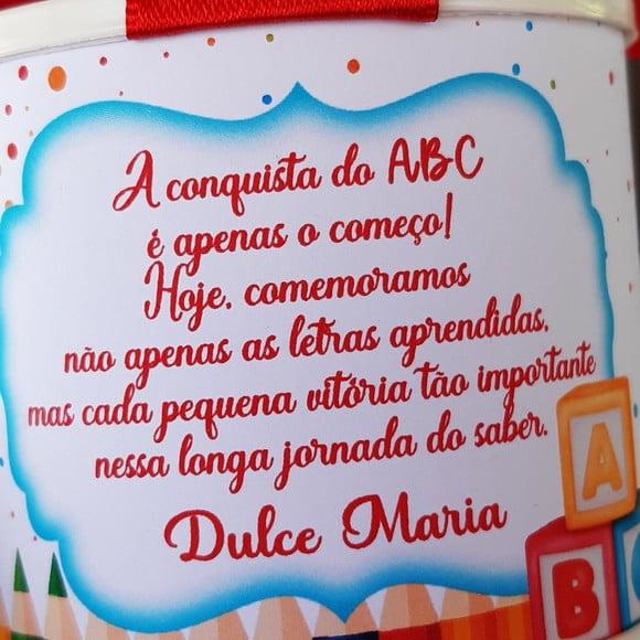 Tubolata Abc Pintura 6x5cm Lembrancinha | 10 Unidades