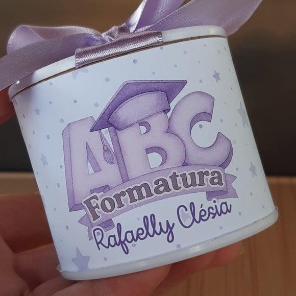 Tubolata Abc Lilás 6x5cm Lembrancinha | 10 Unidades