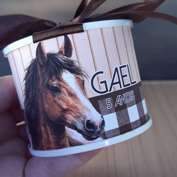 Tubolata Cavalo Xadrez 6x5cm Lembrancinha | 10 Unidades