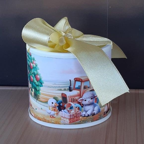 Tubolata Fazendinha Amarelai 6x5cm Lembrancinha |10 Unidades