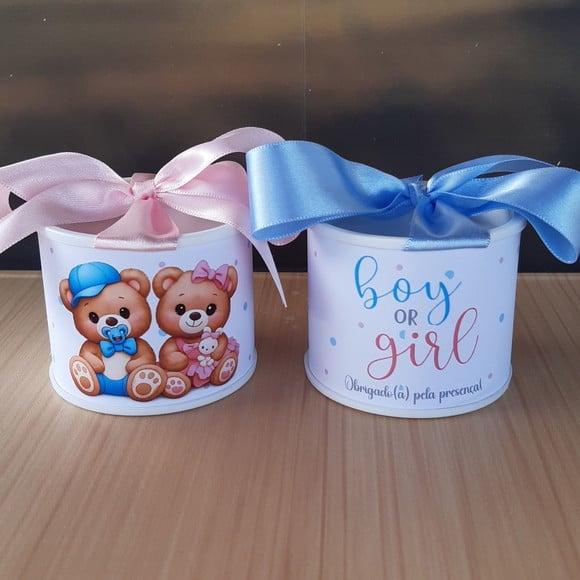 Tubolata Personalizada 6x5 Lembrancinha Chá Revelação 10 Uni