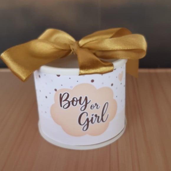 Tubolata Personalizada 6x5 Lembrancinha Chá Revelação 10 Uni