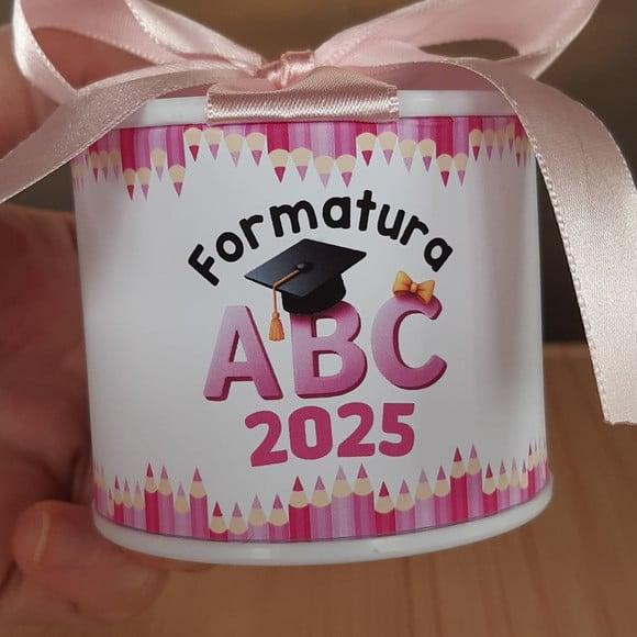 Tubolata Personalizada Abc Pink 6x5 Lembrancinha |10uni 2026