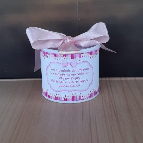 Tubolata Personalizada Abc Pink 6x5 Lembrancinha |10uni 2026