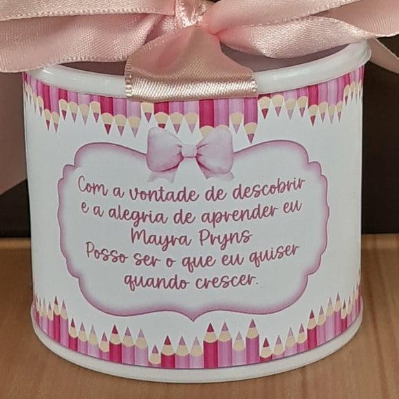 Tubolata Personalizada Abc Pink 6x5 Lembrancinha |10uni 2026