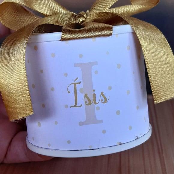 Tubolata Primeira Comunhão 6x5cm Lembrancinha | 10 Un.