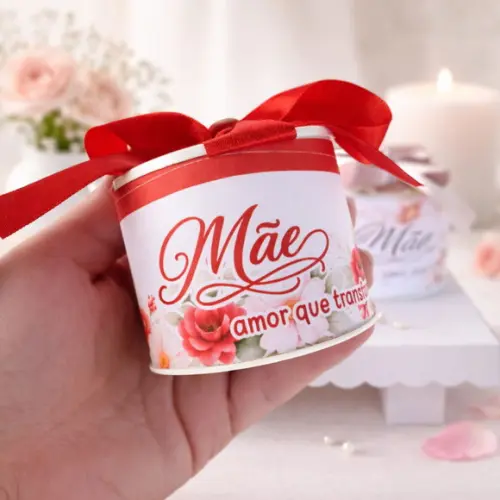 Lembrancinha Dia das Mães Personalizado | Tubolata 6x5cm
