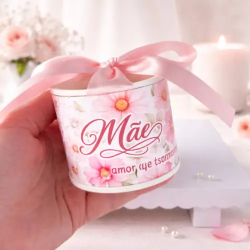 Lembrancinha Dia das Mães Personalizado | Tubolata 6x5cm