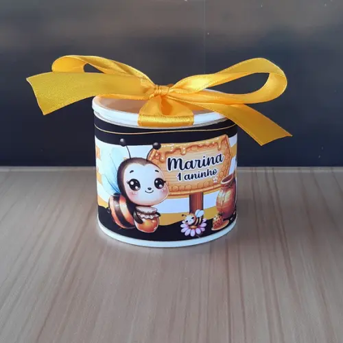 Tubolata Abelhinhai 6x5cm Lembrancinha | 10 Unidades