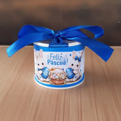Tubolata de Páscoa Personalizada 6x5cm Lembrancinha | Mimo