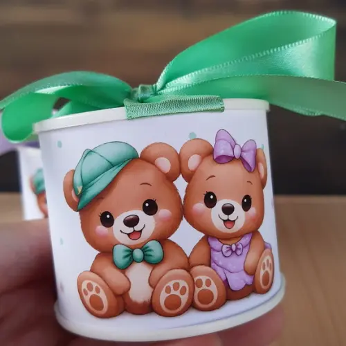 Tubolata Personalizada 6x5 Lembrancinha Chá Revelação 10 Uni