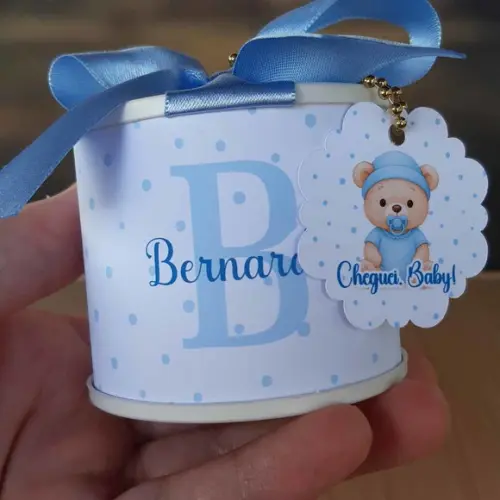 Tubolata Personalizada 6x5 Lembrancinha Maternidade 10 Unid.