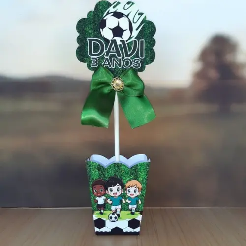 Centro de Mesa Cachepô Personalizado Luxo Qualquer Tema 8pçs