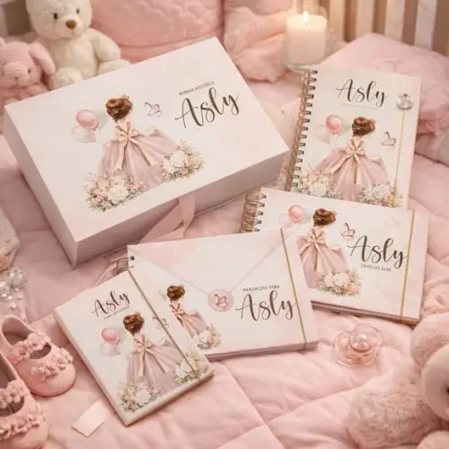 Kit Bebê Princesa Luxo Personalizado Completo Menina