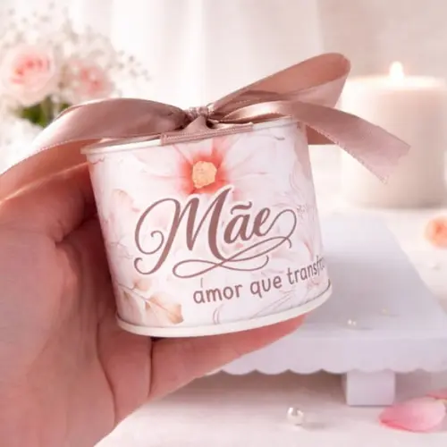 Lembrancinha Dia das Mães Personalizado | Tubolata 6x5cm