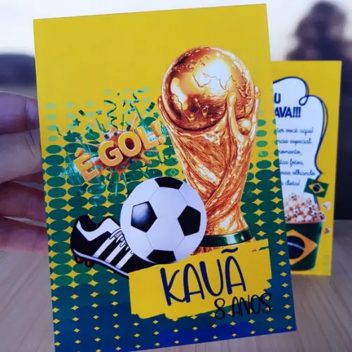 Plaquinha de Mesa Copa de Mundo Brasil Kit 10 Personalizada