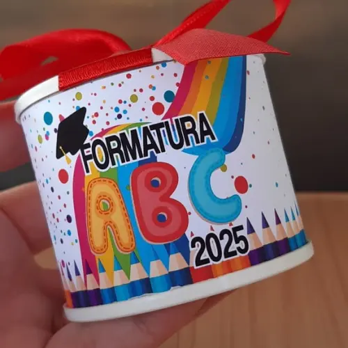 Tubolata Abc Pintura 6x5cm Lembrancinha | 10 Unidades
