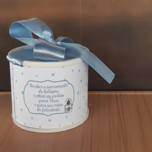 Tubolata Batizado 6x5cm Lembrancinha | 10 Un.
