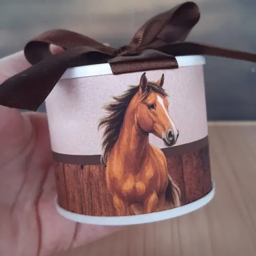 Tubolata Cavalo 6x5cm Lembrancinha | 10 Unidades