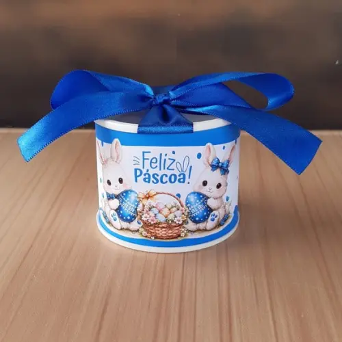Tubolata de Páscoa Personalizada 6x5cm Lembrancinha | Mimo