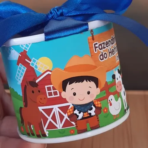 Tubolata Fazendinha 6x5cm Lembrancinha | 10 Unidades