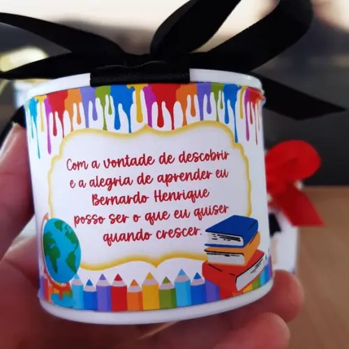 Tubolata Personalizada Abc 6x5cm Lembrancinha | 10 Uni 2026