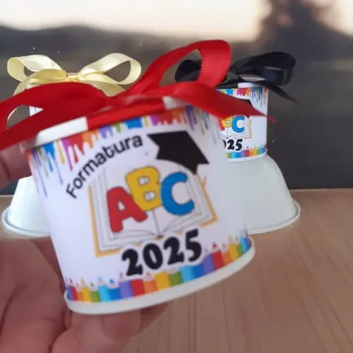 Tubolata Personalizada Abc 6x5cm Lembrancinha | 10 Uni 2026